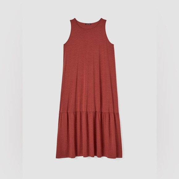 Eileen Fisher Fine Jersey Tiered Dress - Picture 5 of 9